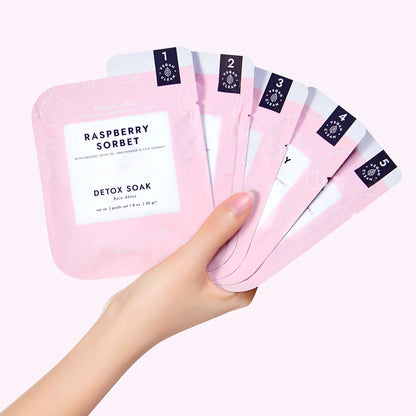 Voesh Pedi in a Box O2 Fizz 5 Step - Raspberry Sorbet 50/case