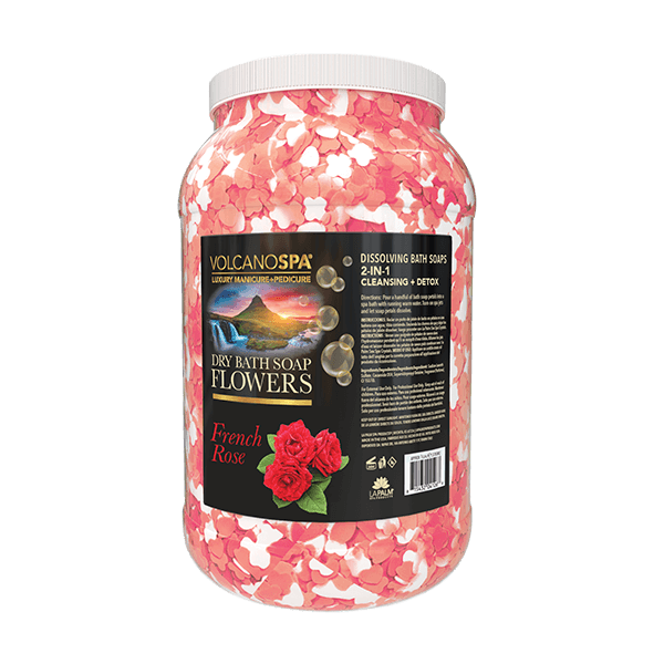 VolcanoSpa Dry Bath Flowers French Rose Gallon