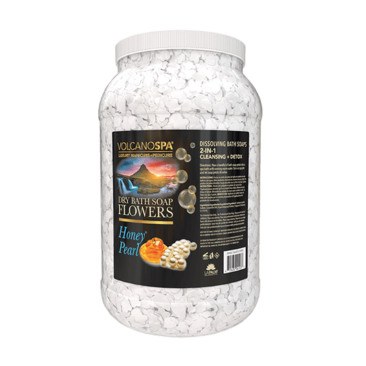 VolcanoSpa Dry Bath Flowers Honey Pearl Gallon
