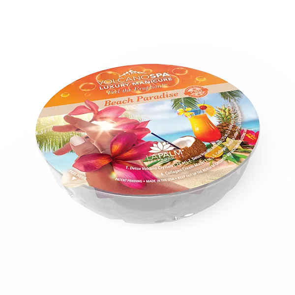 VolcanoSpa Luxury Manicure in a Bowl Beach Paradise (30/Case)