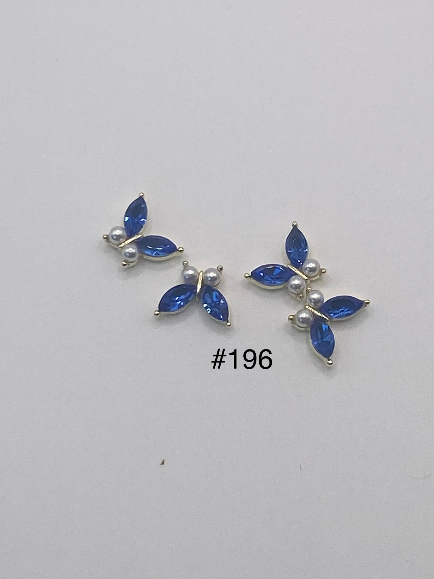 3D Charms Butterflies w Rhinestones #91