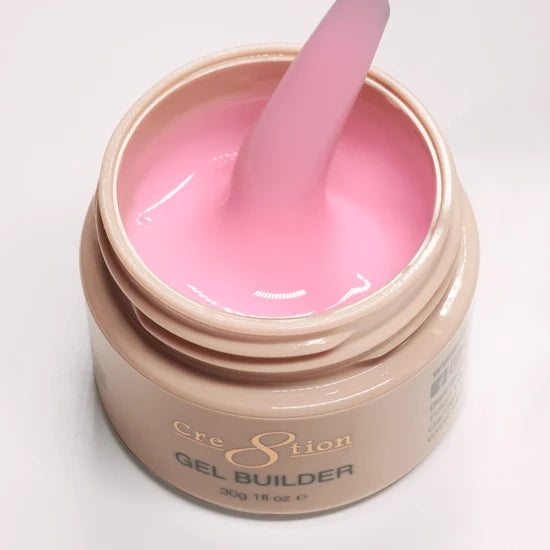 Cre8tion Overlay/Builder Gel in Jar 1oz - #08 Pink Love Letter