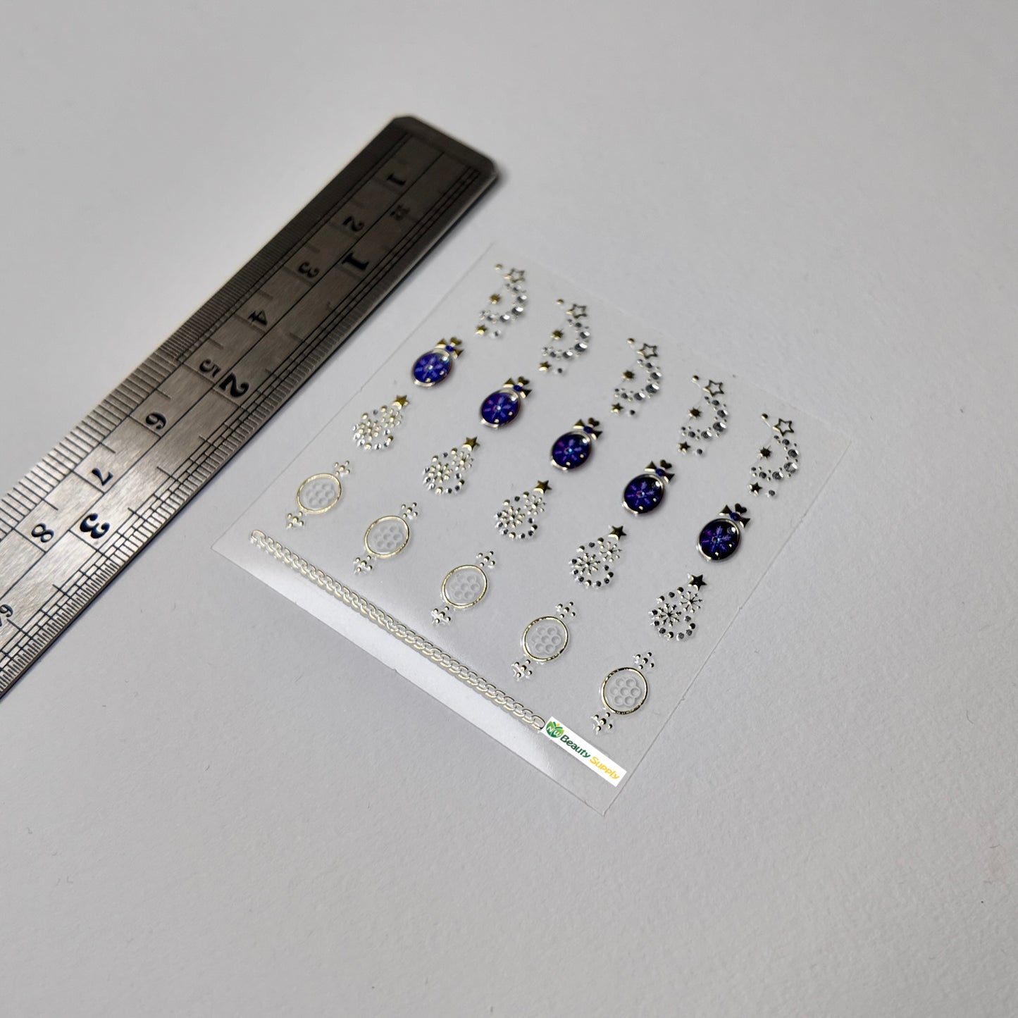 Purple Christmas Ornament and Tree Sticker Decal