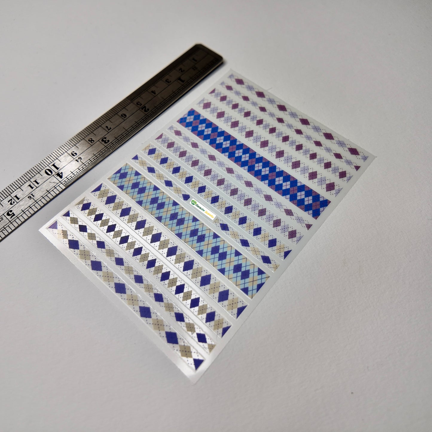 Argyle Print Sticker Decal