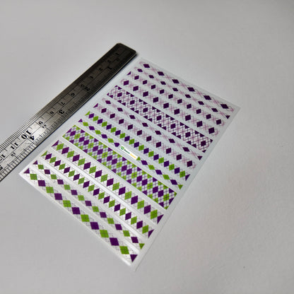 Argyle Print Sticker Decal