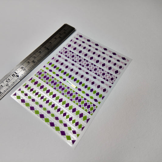 Argyle Print Sticker Decal