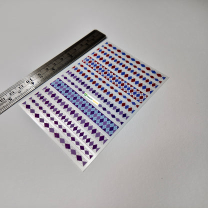 Argyle Print Sticker Decal