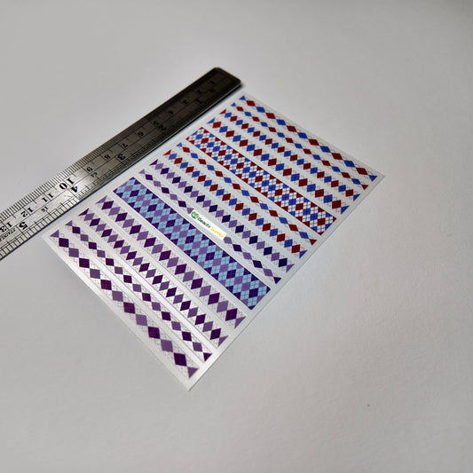 Argyle Print Sticker Decal