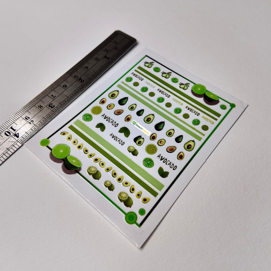 Avocado and Stripes Sticker Decal