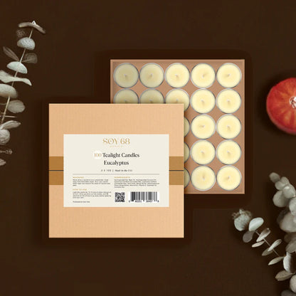Soy 68 Round Tealight Moisturizer Candle (100 ct box)