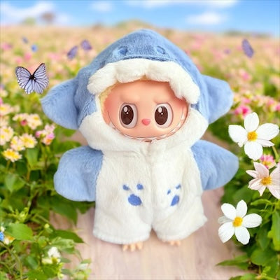 Doll Clothes fits Labu  #074 Blue Bear Onsies
