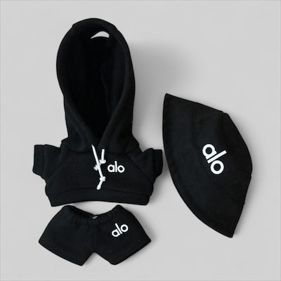 Doll Clothes fits Labu  #056 Black Hoodie and shorts