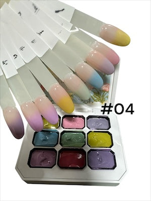 LIA 9 Color Cream Gel Palette ( " Pat-Pat Gel ")