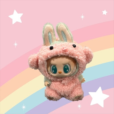 Doll Clothes fits Labu  #033 Pink Piggy Suit