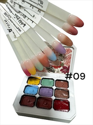LIA 9 Color Cream Gel Palette ( " Pat-Pat Gel ")