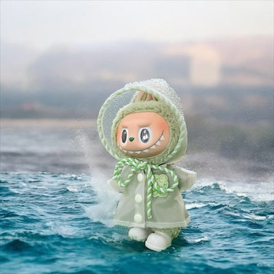 Doll Clothes fits Labu  #077 Green Raincoat