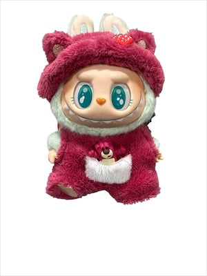 Doll Clothes fits Labu  #035 Pink Bear Suit and Hat