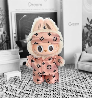 Doll Clothes fits Labu  #078 Designer PJs Pink