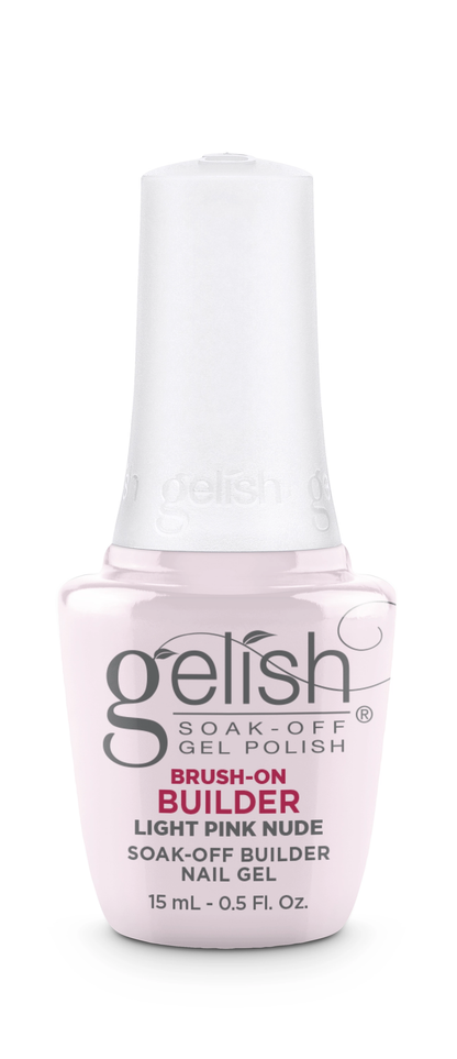 Gelish Light Pink Nude Brush On Builder Gel 15 mL | .5 fl oz