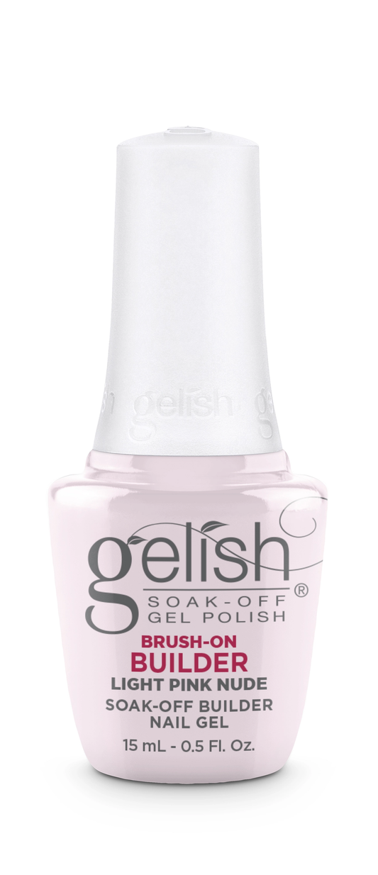 Gelish Light Pink Nude Brush On Builder Gel 15 mL | .5 fl oz