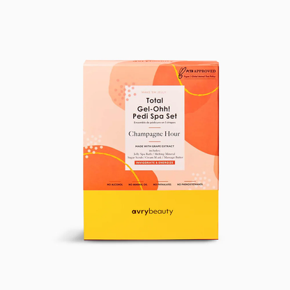 Avry Beauty Total Gel-Ohh! 5 Step Pedi Kit - Champagne Toast / Champagne Hour