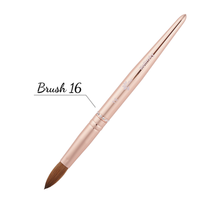 Nitro Nails Rose Gold Acrylic Brush - #16 Pinched