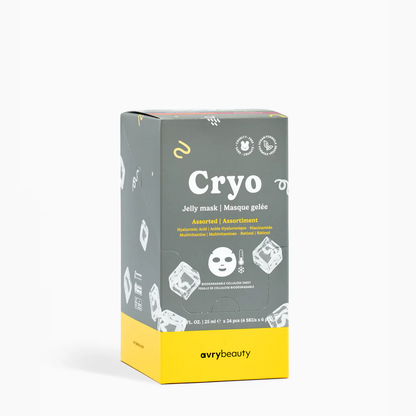 Avry Beauty Cryo Jelly Facial Mask - Assorted 24 Ct Box
