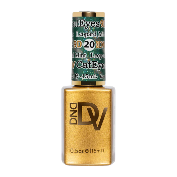 DND Diva 9D Cat Eye #020 Leopard Mint