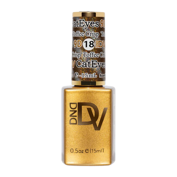 DND Diva 9D Cat Eye #018 Toffee Crisp
