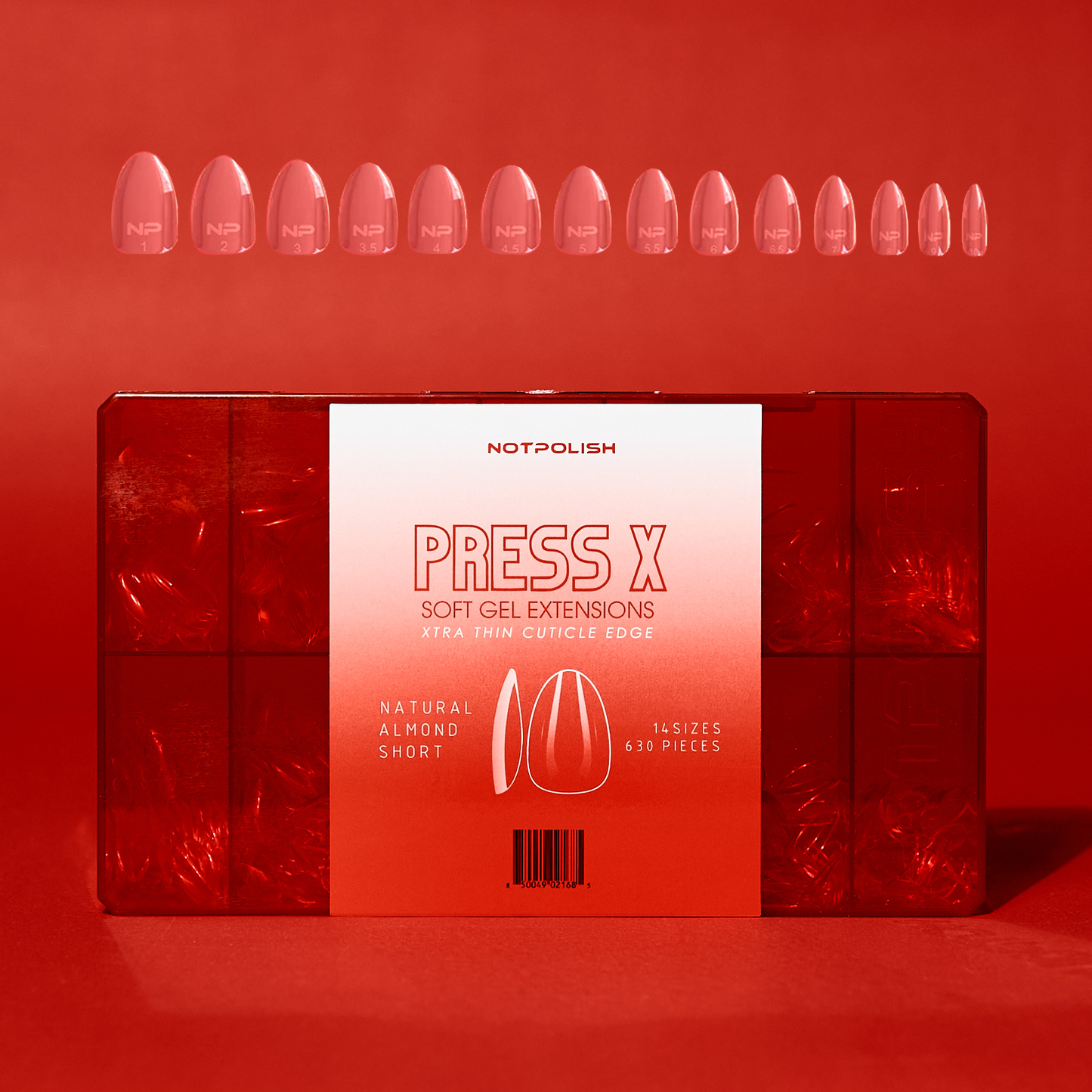 NotPolish Press X Natural Almond Short Tip Box