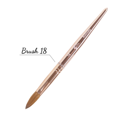 Nitro Nails Rose Gold Acrylic Brush - #18 Pinched
