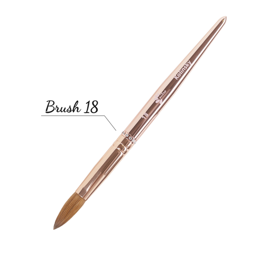 Nitro Nails Rose Gold Acrylic Brush - #18 Pinched