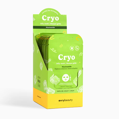 Avry Beauty Cryo Jelly Facial Mask - Niacinamide 24 Ct. Box
