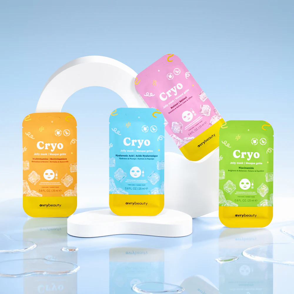 Avry Beauty Cryo Jelly Facial Mask - Assorted 24 Ct Box
