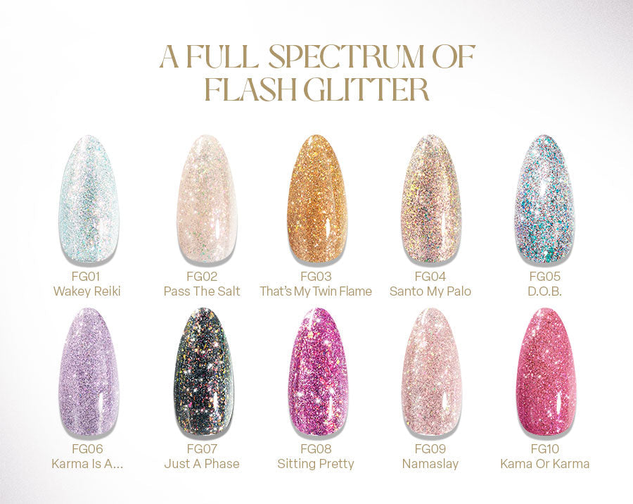 Apres Astral Flash Glitter Couleur Collection (10 Bottles)