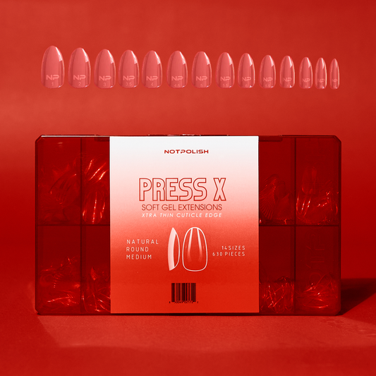 NotPolish Press X Natural Round Medium Tip Box