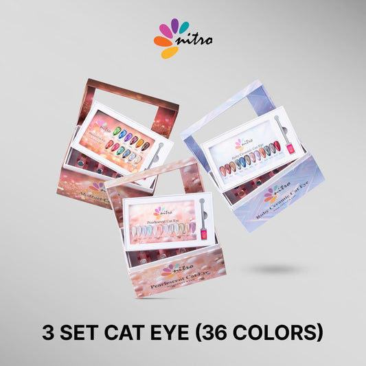 NITRO Cat Eye Gel Collection Bundle - 36 Colors