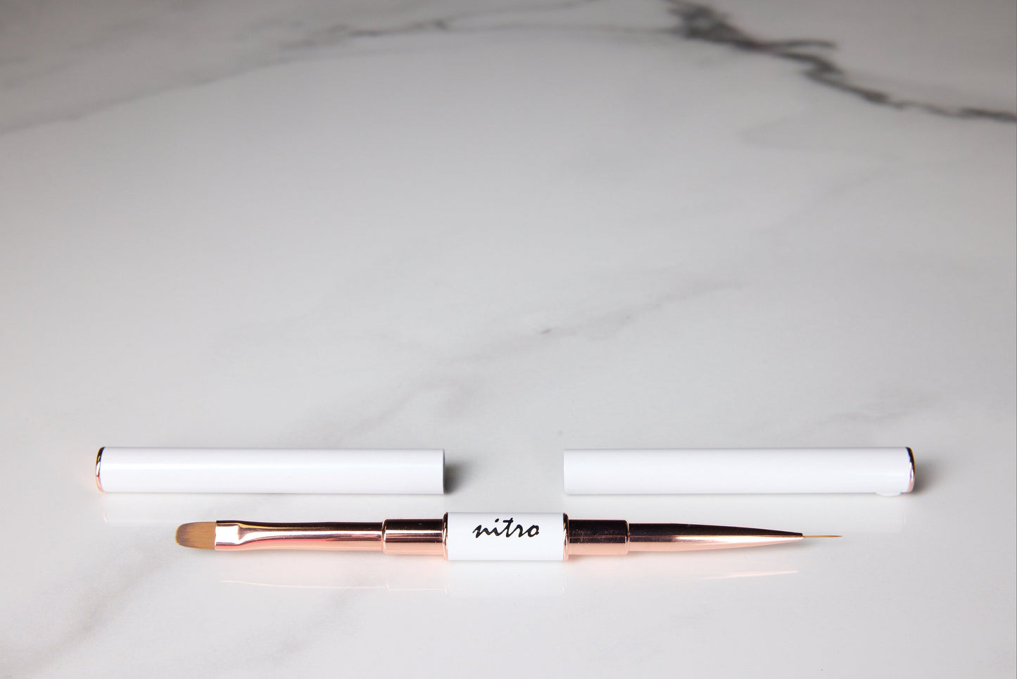 NITRO Dual End White Handle Gel Brush