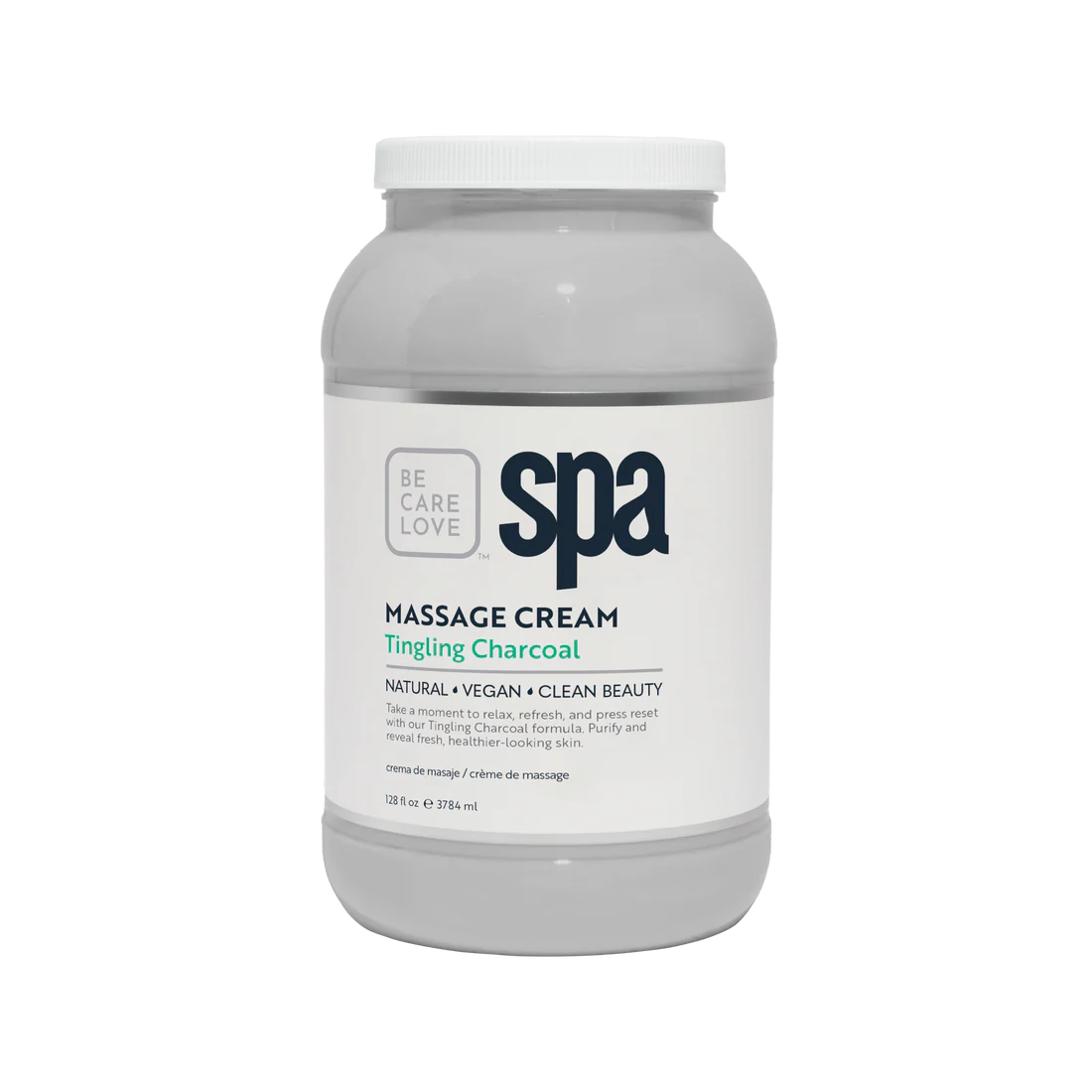 BCL Massage Cream Tingling Charcoal (128 oz)
