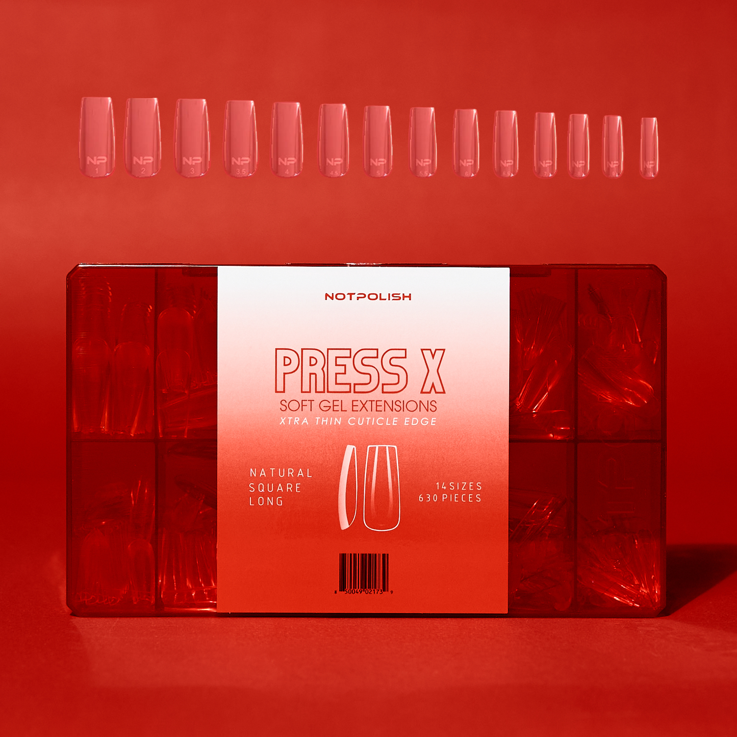 NotPolish Press X Natural Square Long Tip Box