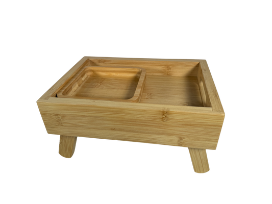 2EO 2in1 Bamboo Tray & Plate