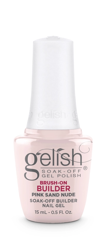 Gelish Pink Sand Nude Brush On Builder Gel 15 mL | .5 fl oz