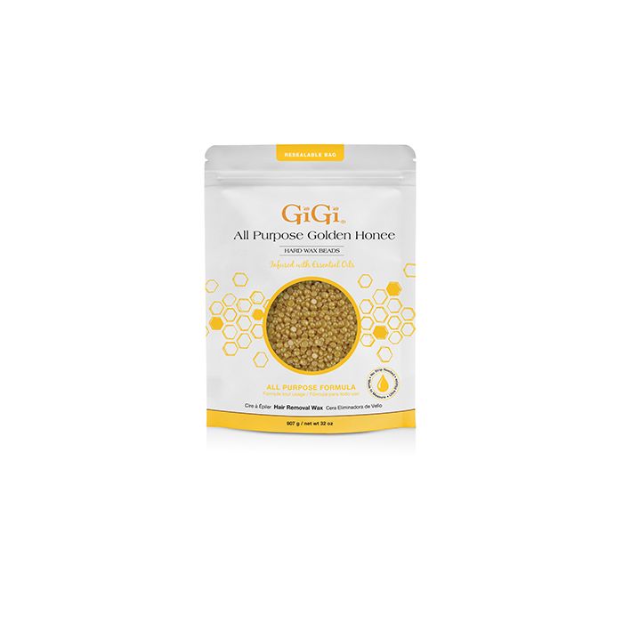 GIGI Hard Wax Beads Golden All Purpose Formula 32oz