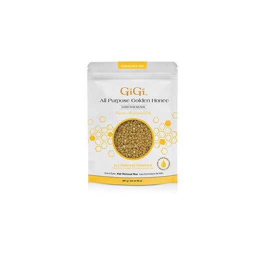 GIGI Hard Wax Beads Golden All Purpose Formula 32oz