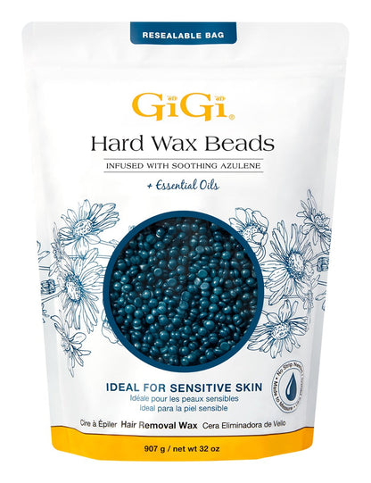 GIGI Hard Wax Beads Infused with Soothing Azulene  32oz