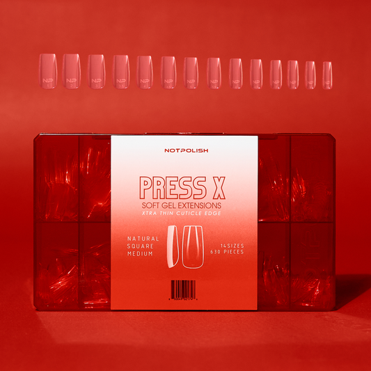 NotPolish Press X Natural Square Medium Tip Box