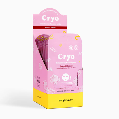 Avry Beauty Cryo Jelly Facial Mask - Retinol 24 Ct. Box