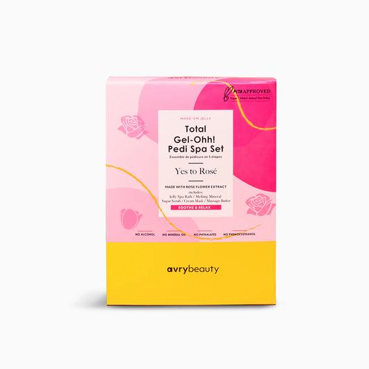 Avry Beauty Total Gel-Ohh! 5 Step Pedi Kit - Yes to Rose / Yes Way Rose