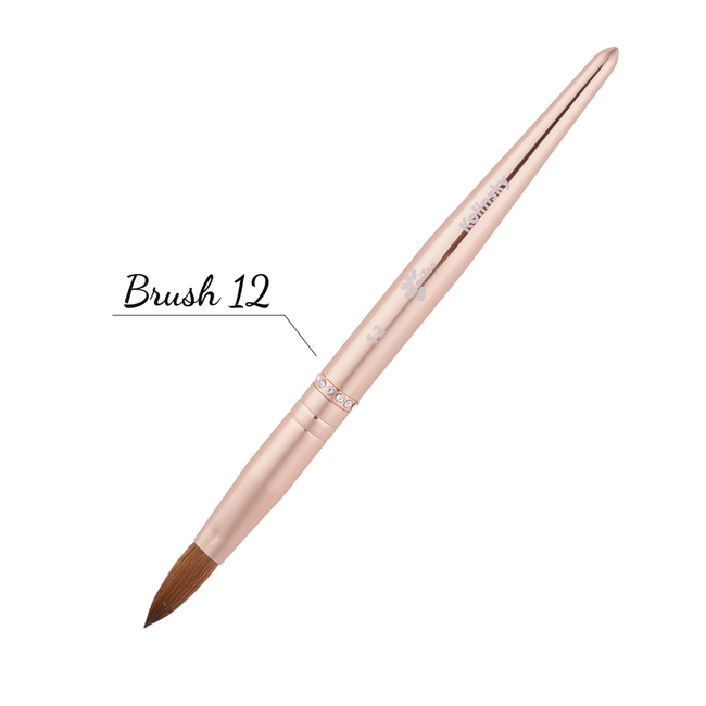 Nitro Nails Rose Gold Acrylic Brush - #12 Pinched