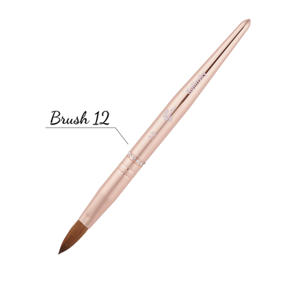 Nitro Nails Rose Gold Acrylic Brush - #12 Pinched